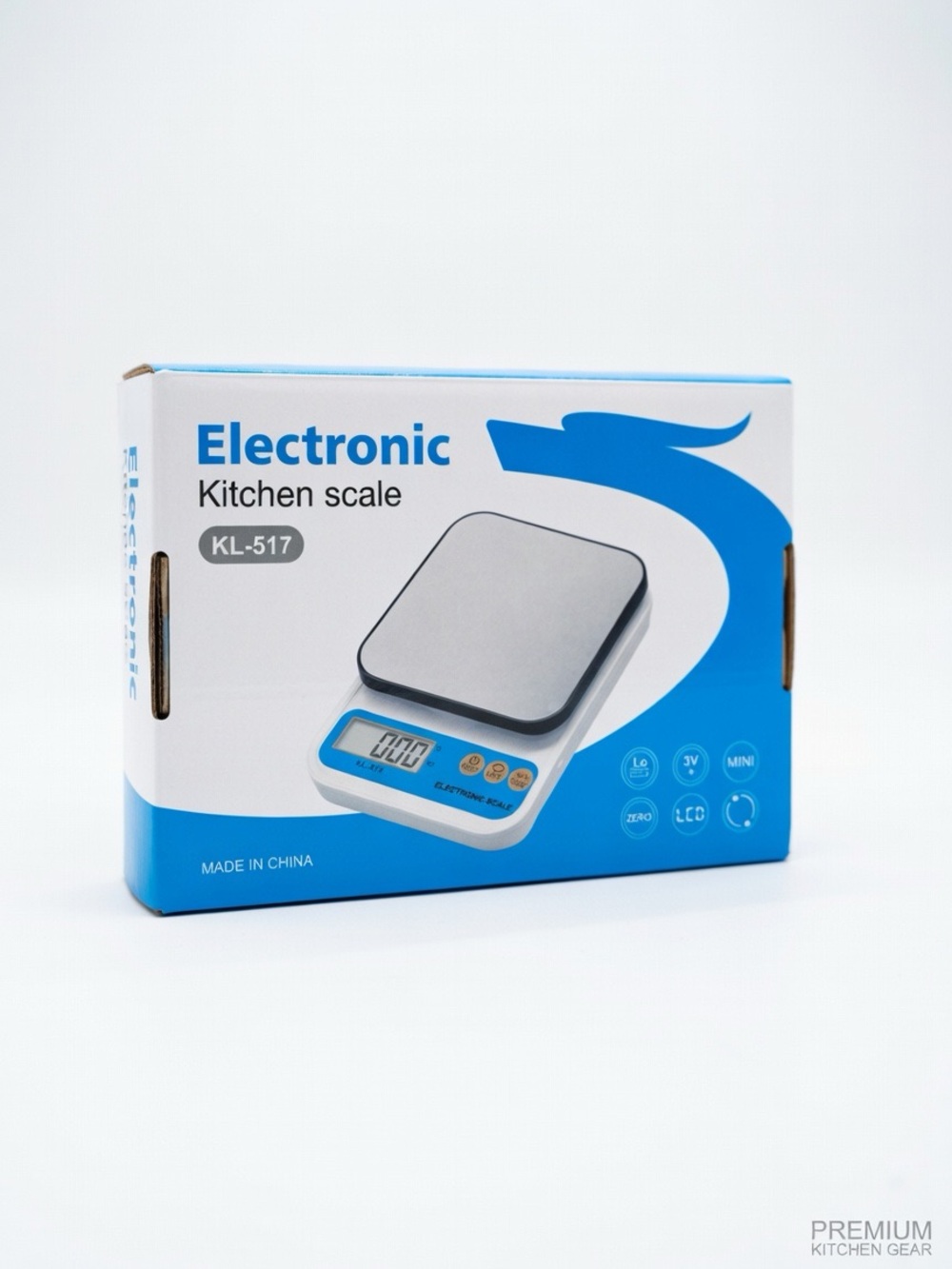 Electronic Kitchen Scale KL-517 - Blue & White